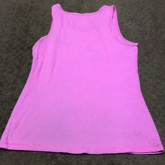 Justice tank Girls Sz 16 solid pink top - Picture 5 of 5